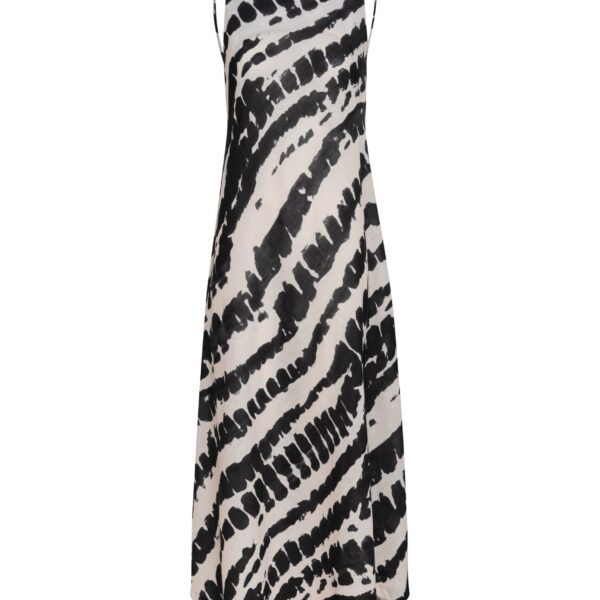 Andres Otalora luxury designer Dress with bold silhouette in linen