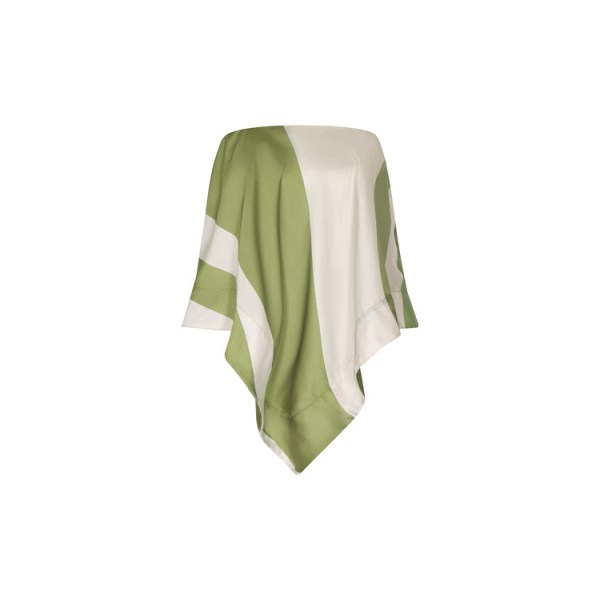 Andres Otalora luxury designer Top with bold silhouette in linen