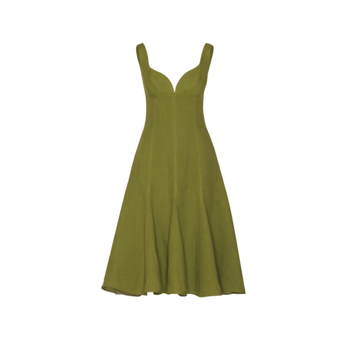 Andres Otalora luxury designer Dress with bold silhouette in linen