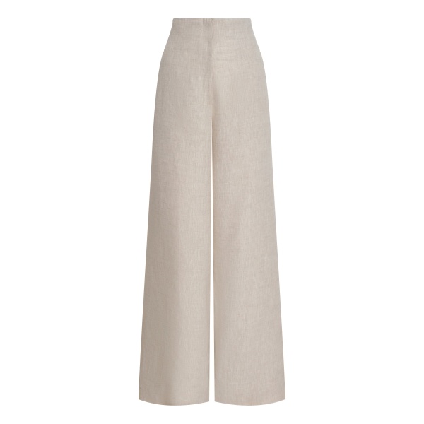 Andres Otalora luxury designer Pant with bold silhouette in linen