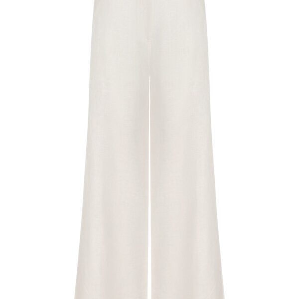 Andres Otalora luxury designer Pant with bold silhouette in linen