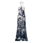 Andres Otalora luxury designer Dress with bold silhouette in linen