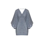 Andres Otalora luxury designer Dress with bold silhouette in linen
