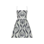 Andres Otalora luxury designer Dress with bold silhouette in linen