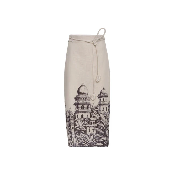 Andres Otalora luxury designer Skit with bold silhouette in linen