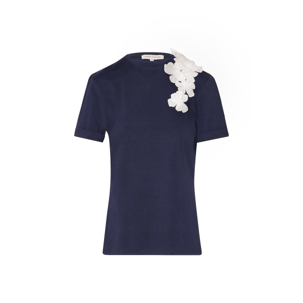 Andres Otalora luxury designer Top with bold silhouette in linen