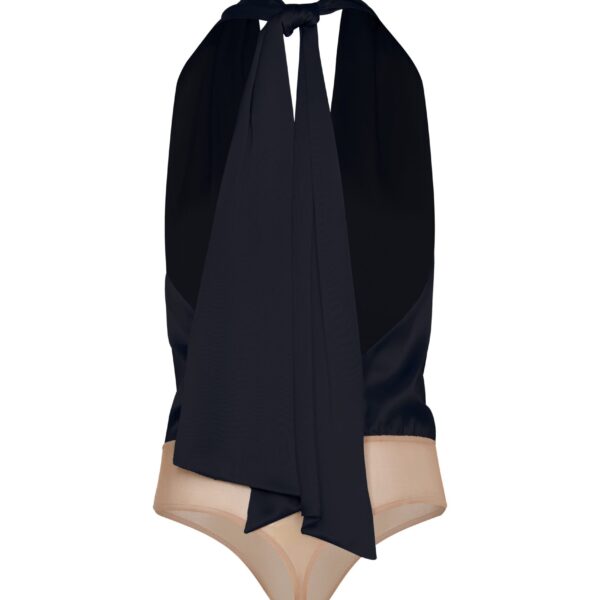 Andres Otalora luxury designer Swimsuit with bold silhouette in linen