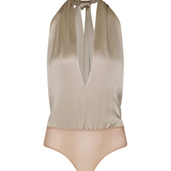 Andres Otalora luxury designer Swimsuit with bold silhouette in linen