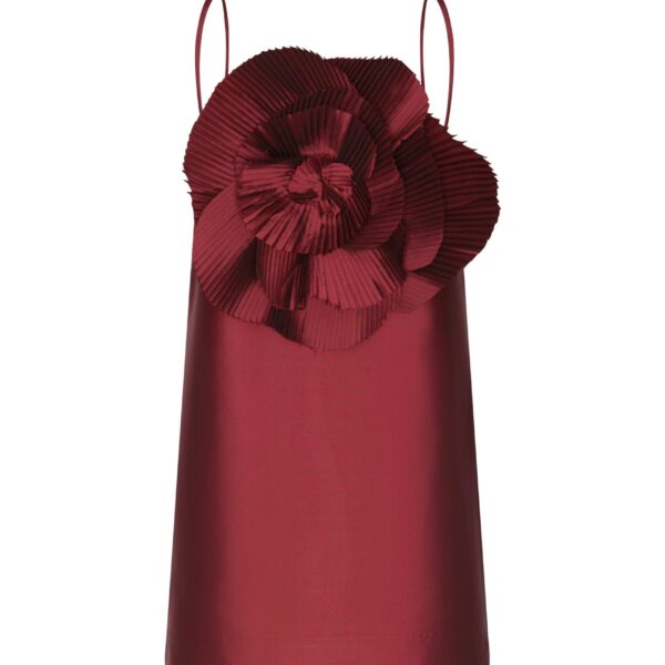 Andres Otalora luxury designer Dress with bold silhouette in linen