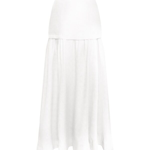 Andres Otalora luxury designer Skit with bold silhouette in linen