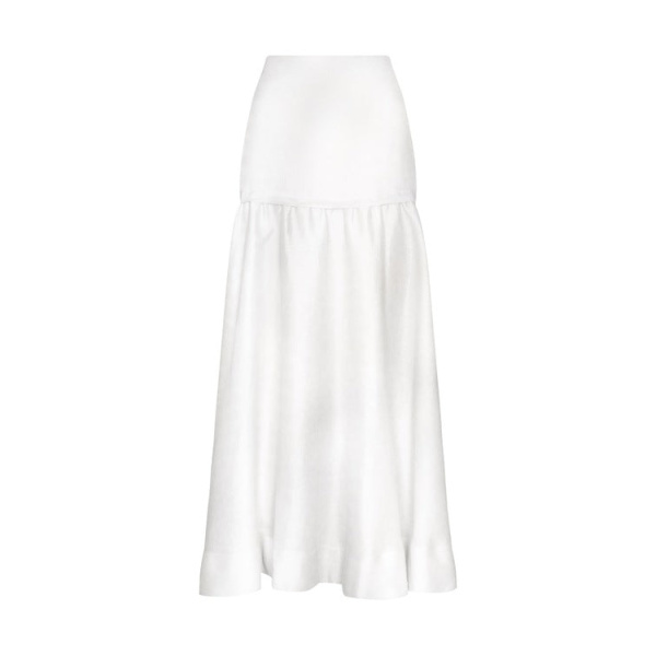 Andres Otalora luxury designer Skit with bold silhouette in linen