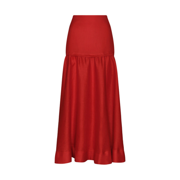 Andres Otalora luxury designer Skit with bold silhouette in linen