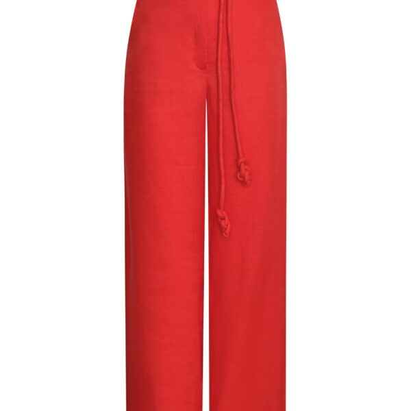 Andres Otalora luxury designer Pant with bold silhouette in linen