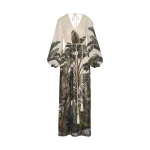 Andres Otalora luxury designer Dress with bold silhouette in linen