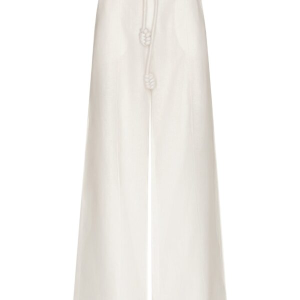 Andres Otalora luxury designer Pant with bold silhouette in linen