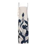 Andres Otalora luxury designer Dress with bold silhouette in linen