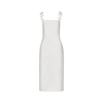 Andres Otalora luxury designer Dress with bold silhouette in linen