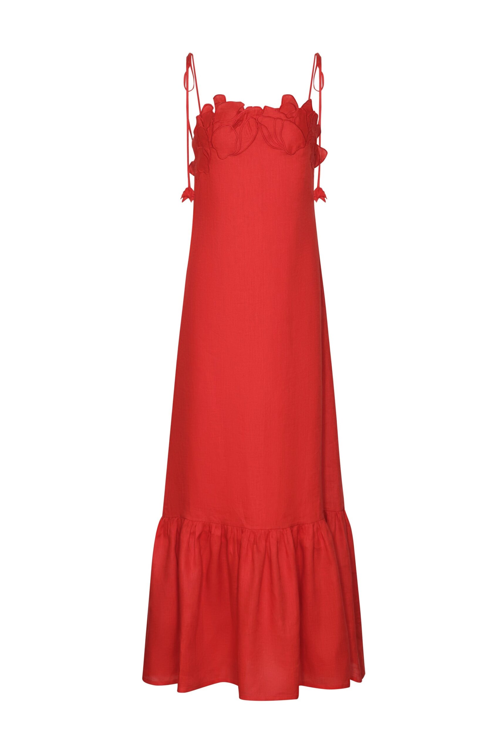 Andres Otalora luxury designer Dress with bold silhouette in linen