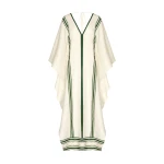 Andres Otalora luxury designer Dress with bold silhouette in linen