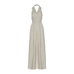 Andres Otalora luxury designer Jumpsuit with bold silhouette in linen