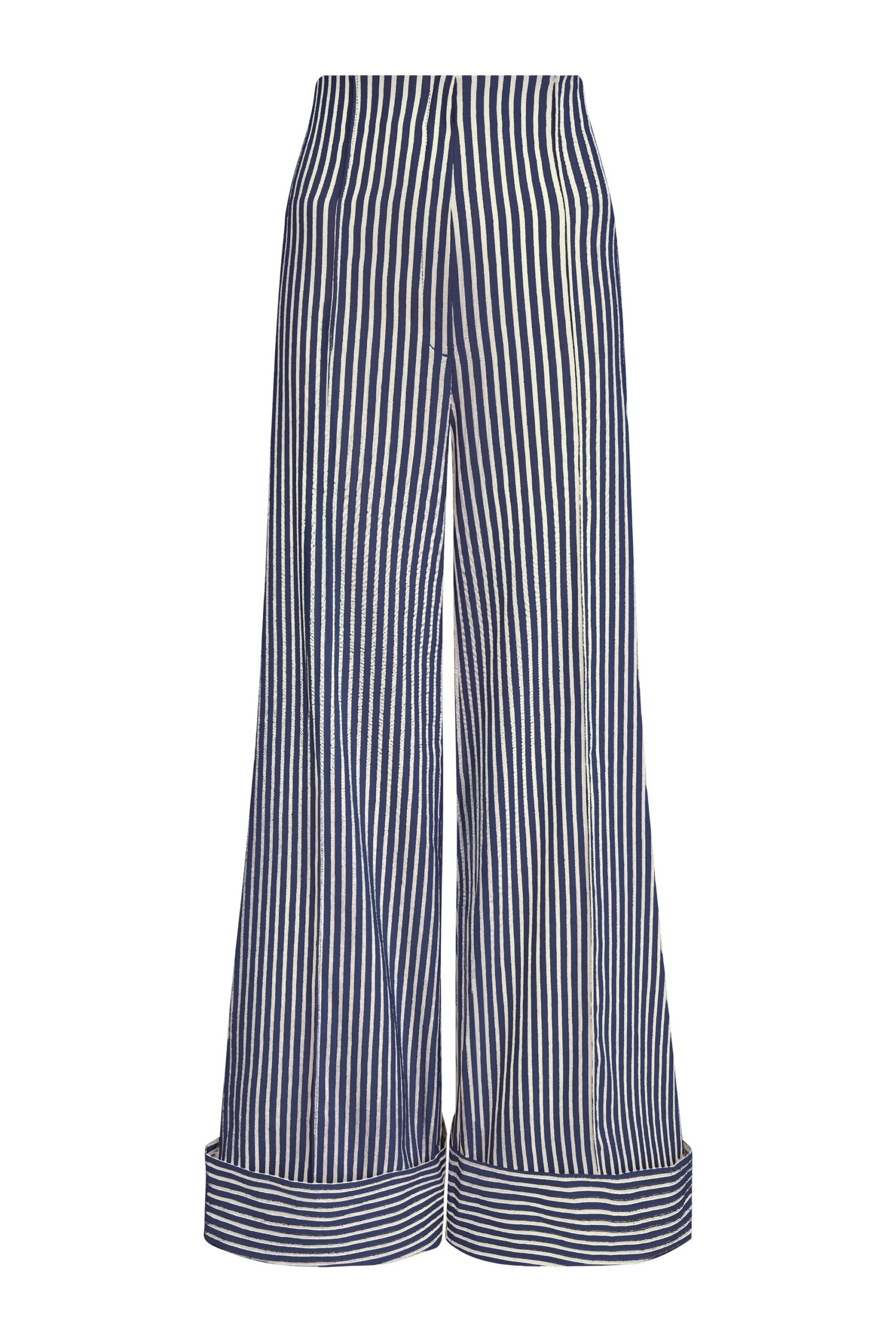 Andres Otalora Colombian Designer Pant - Luxury Womenswear Andres Otalora luxury designer Pant with bold silhouette in linen