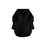 Andres Otalora luxury designer Top with bold silhouette in linen