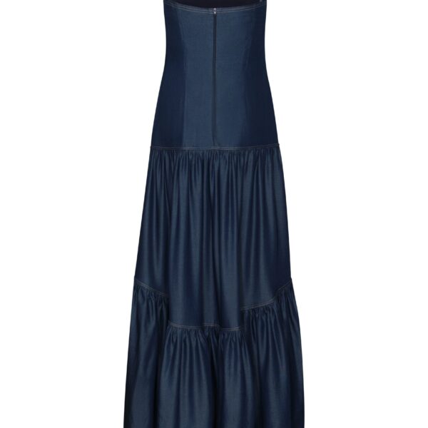 Andres Otalora luxury designer Dress with bold silhouette in linen