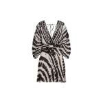 Andres Otalora Colombian Designer Dress - Luxury Womenswear Andres Otalora luxury designer Dress with bold silhouette in linen