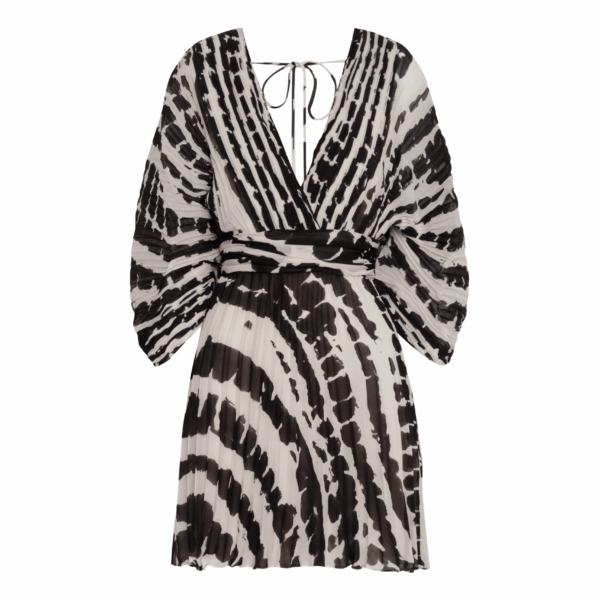Andres Otalora luxury designer Dress with bold silhouette in linen