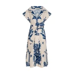 Andres Otalora luxury designer Dress with bold silhouette in linen