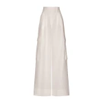 Andres Otalora luxury designer Pant with bold silhouette in linen