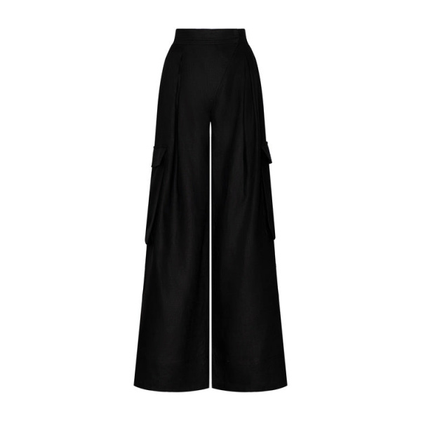 Andres Otalora luxury designer Pant with bold silhouette in linen