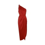 Andres Otalora luxury designer Dress with bold silhouette in linen