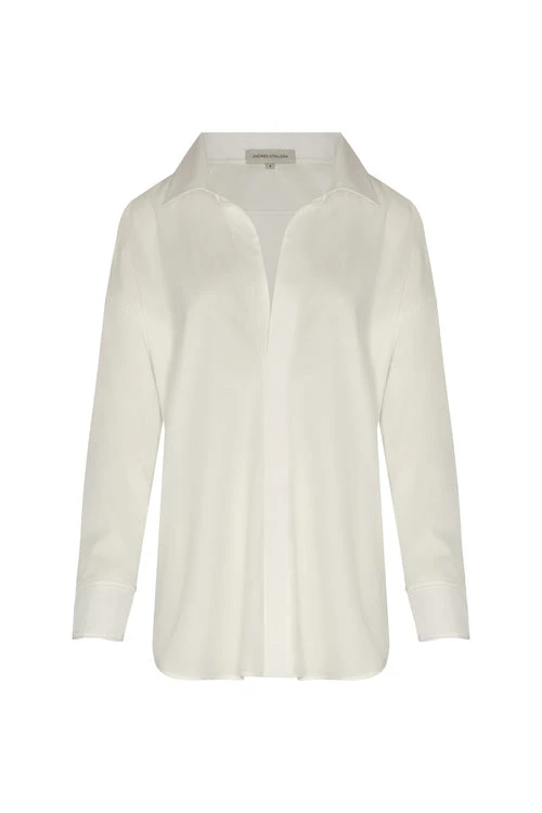 Andres Otalora Colombian Designer Top - Luxury Womenswear Andres Otalora luxury designer Top with bold silhouette in linen