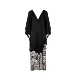 Andres Otalora Colombian Designer Dress - Luxury Womenswear Andres Otalora luxury designer Dress with bold silhouette in linen