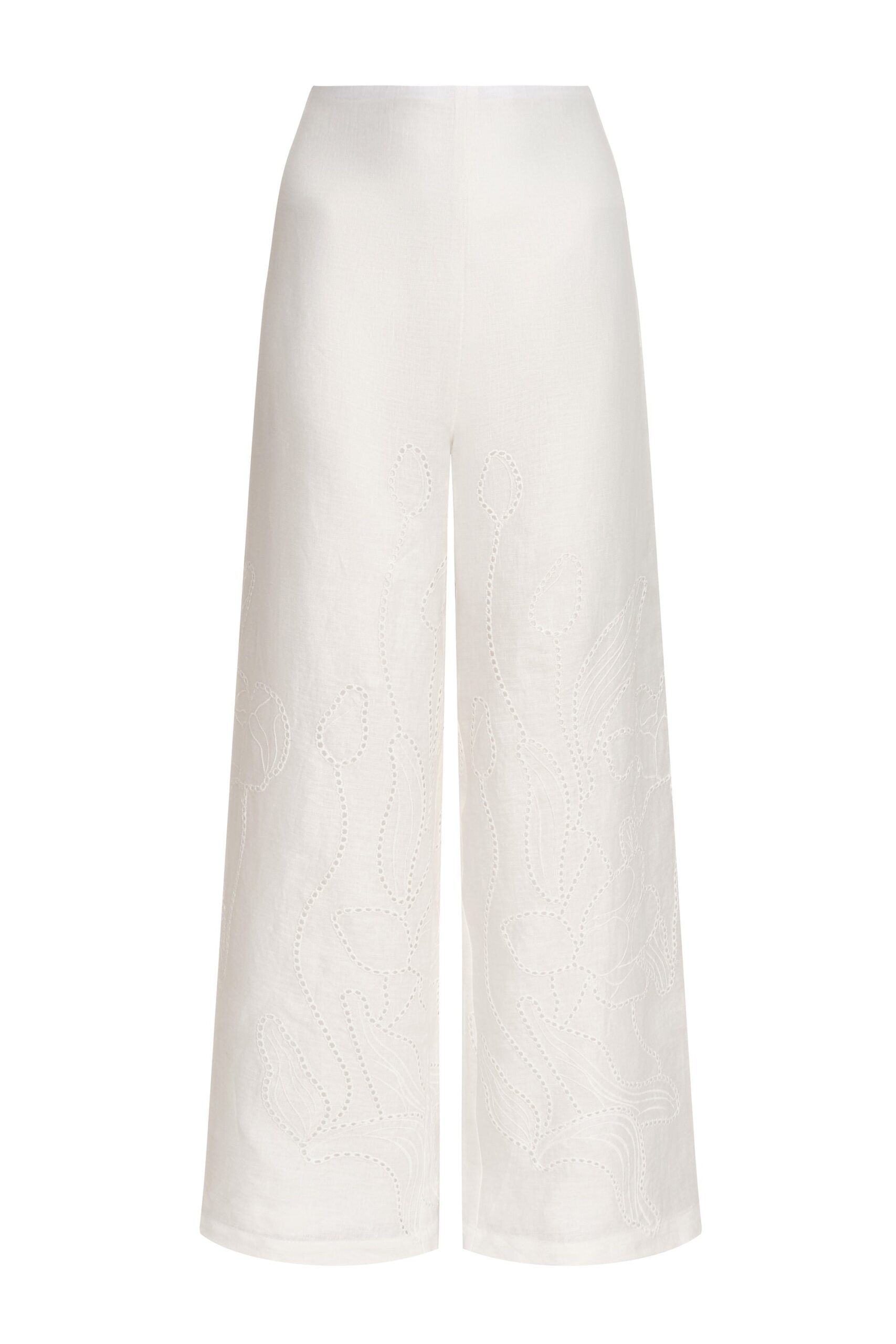 Andres Otalora Colombian Designer Pant - Luxury Womenswear Andres Otalora luxury designer Pant with bold silhouette in linen