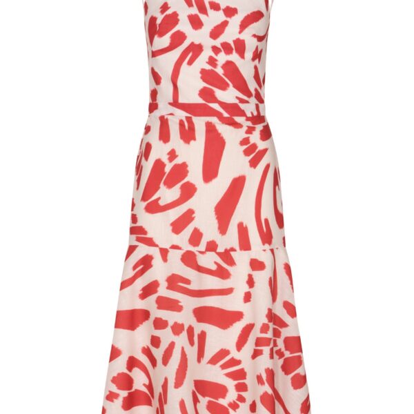 Andres Otalora luxury designer Dress with bold silhouette in linen