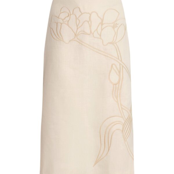 Andres Otalora luxury designer Skit with bold silhouette in linen