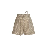 Andres Otalora luxury designer Short with bold silhouette in linen