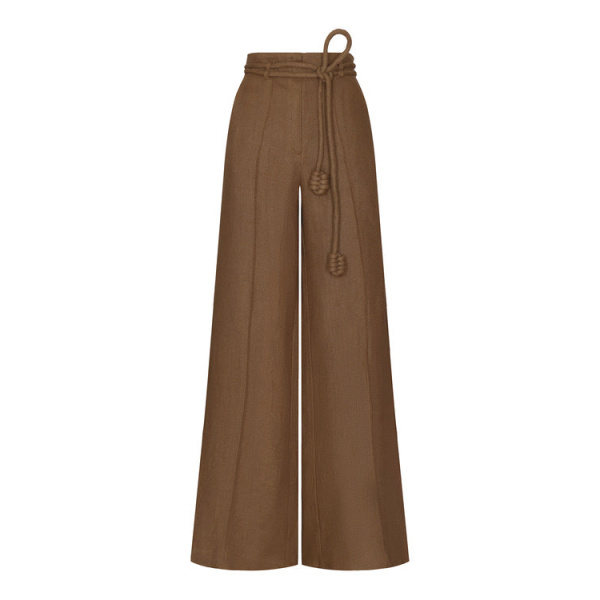 Andres Otalora luxury designer Pant with bold silhouette in linen