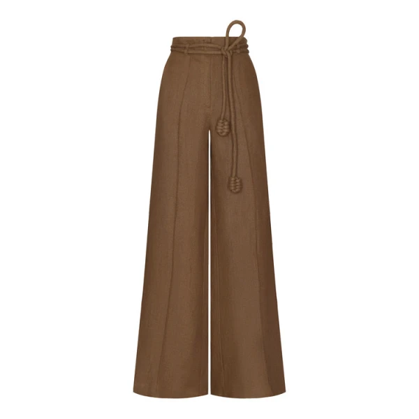 Andres Otalora luxury designer Pant with bold silhouette in linen