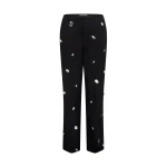 David Koma Allover Crystal Embroidered Tailored Trousers