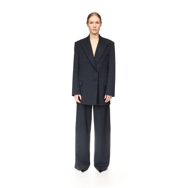 David Koma Allover Rhinestone Embroidered Tailored Jacket, view 2