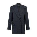 David Koma Allover Rhinestone Embroidered Tailored Jacket