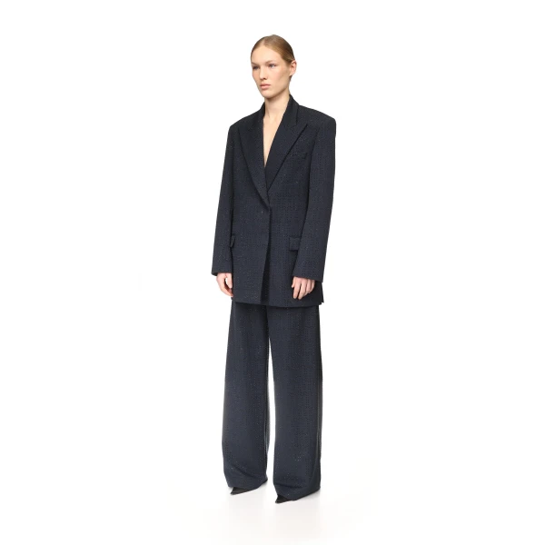 David Koma Allover Rhinestone Embroidered Tailored Jacket, view 3