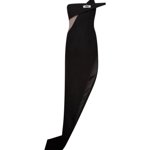 David Koma Asymmetric Cut Out Gown