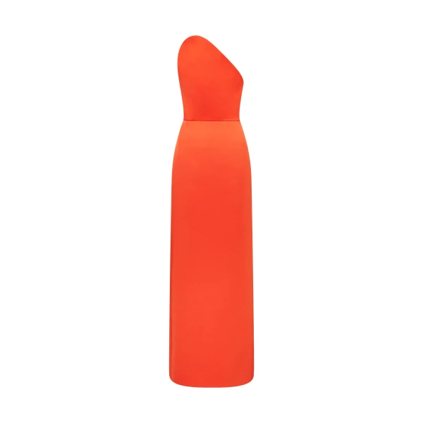 David Koma Asymmetric Cut Strapless Gown