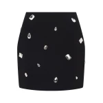 David Koma Crystal Embroidered Mini Skirt