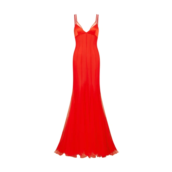 David Koma Layered Tulle Gown