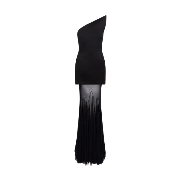 David Koma Structured Upper And Tulle Skirt Gown